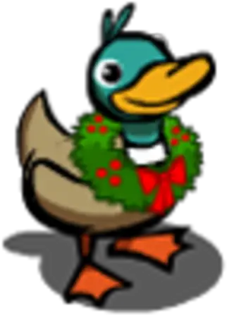  Holiday Wreath Duck Farmville Wiki Fandom Farmville Duck Png Holiday Wreath Png