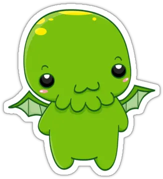  Cthulhu Tattoo Monster Stickers Png Transparent