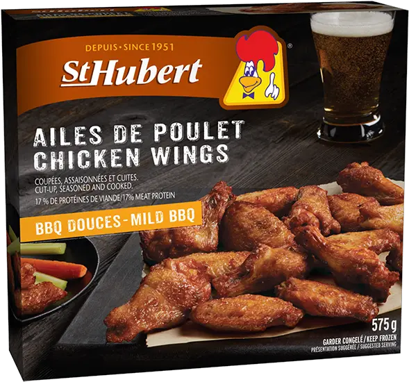  Mild Frozen Bbq Chicken Wings St Hubert Products Aile De Poulet St Hubert Png Buffalo Wings Png