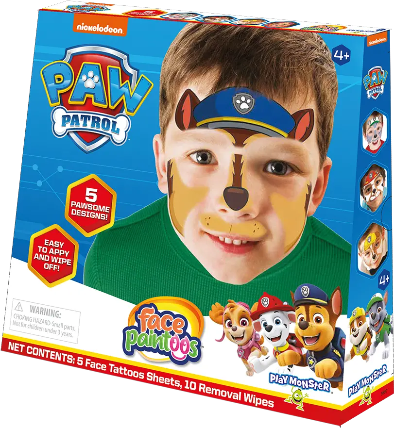  Face Paintoos Paw Patrol Pack Paw Patrol Face Painting Png Paw Patrol Logo Png