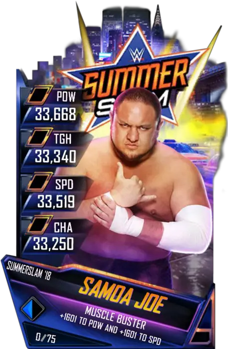  Samoa Joe Becky Lynch Wwe Supercard Png Samoa Joe Png