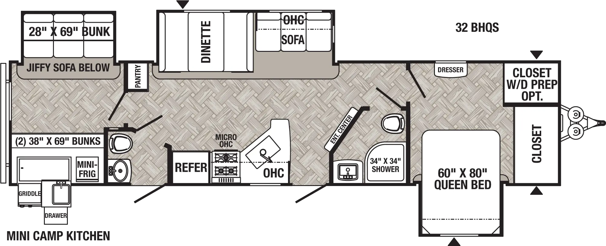  2022 Palomino Puma 32bhqs Bunkhouse Travel Trailer 2021 Puma 32bhqs Png Puma Icon