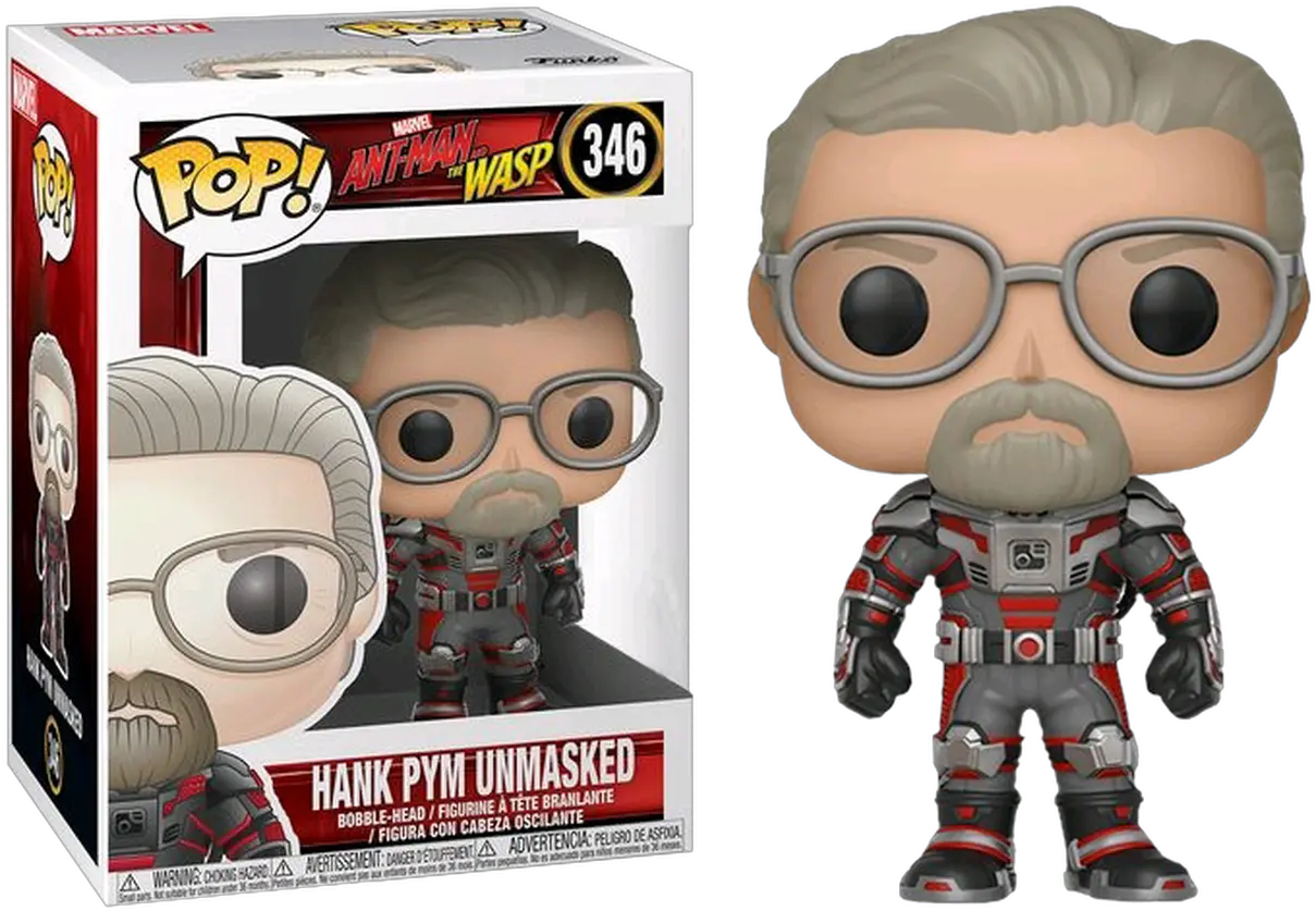  Hank Pym Unmasked Us Exclusive Pop Hank Pym Funko Pop Png Ant Man And The Wasp Png