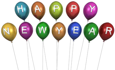  Happy New Year Balloons Transparent Png New Year Happy New Year 2017 Png