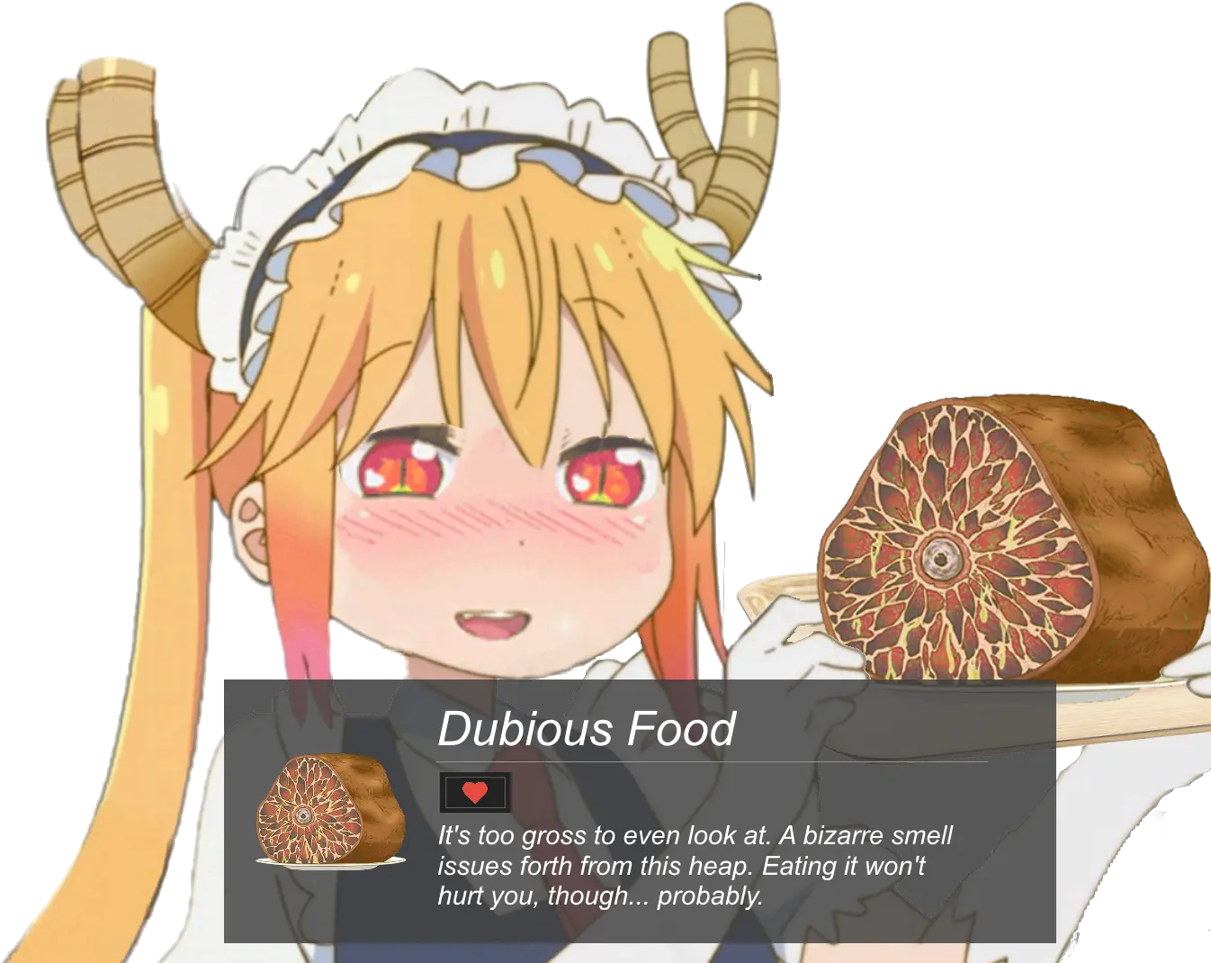  Format Made By Usoulofdarkness1 Tail Meat Png File In Kobayashi San Tail Meat Meat Png