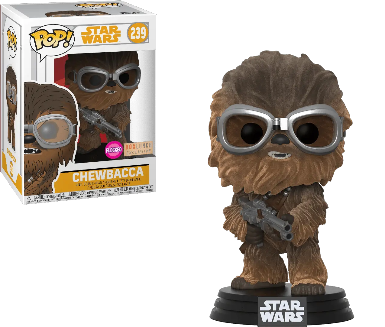  Chewbacca W Goggles Flocked Catalog Funko Funko Pop Lando Calrissian Png Chewbacca Png