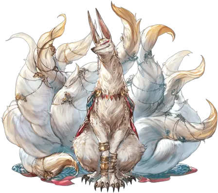  Ninetails Granblue Fantasy Wiki Png Tails Png