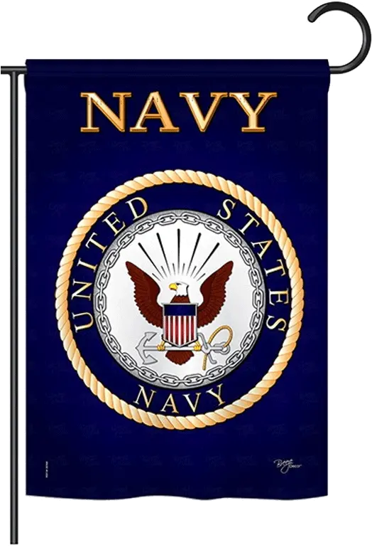  Navy Garden Flag United States Military Flags Gazebo Vertical Png Pow Mia Logo