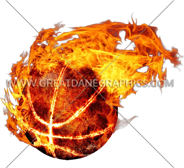  Flames Clipart Fireball Basketball Logo Fire Ball Png Flaming Basketball Png