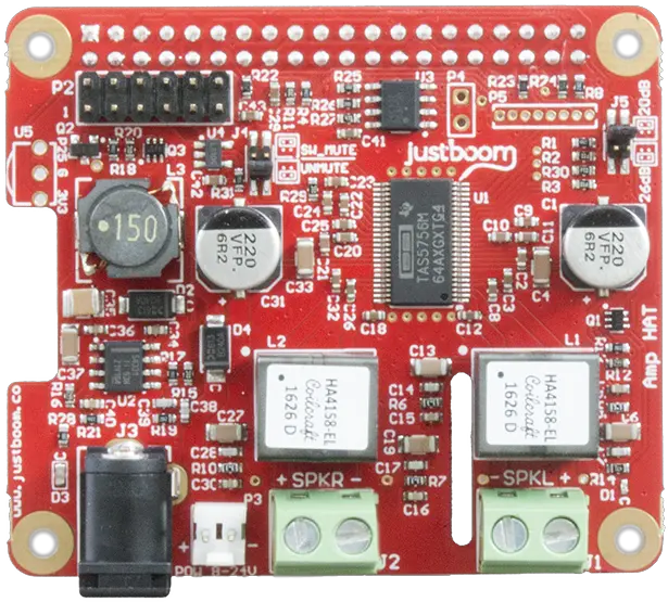  Justboom Amp Hat For The Raspberry Pi Justboom Amp Hat Png Raspberry Pi Png