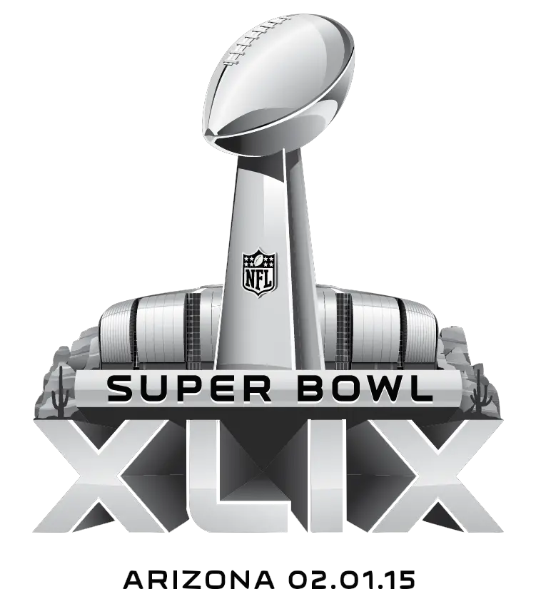  Sports Report Super Bowl Xlix Set Patriots And Seahawks Wamc Super Bowl 49 Logo Png Seahawks Logo Image