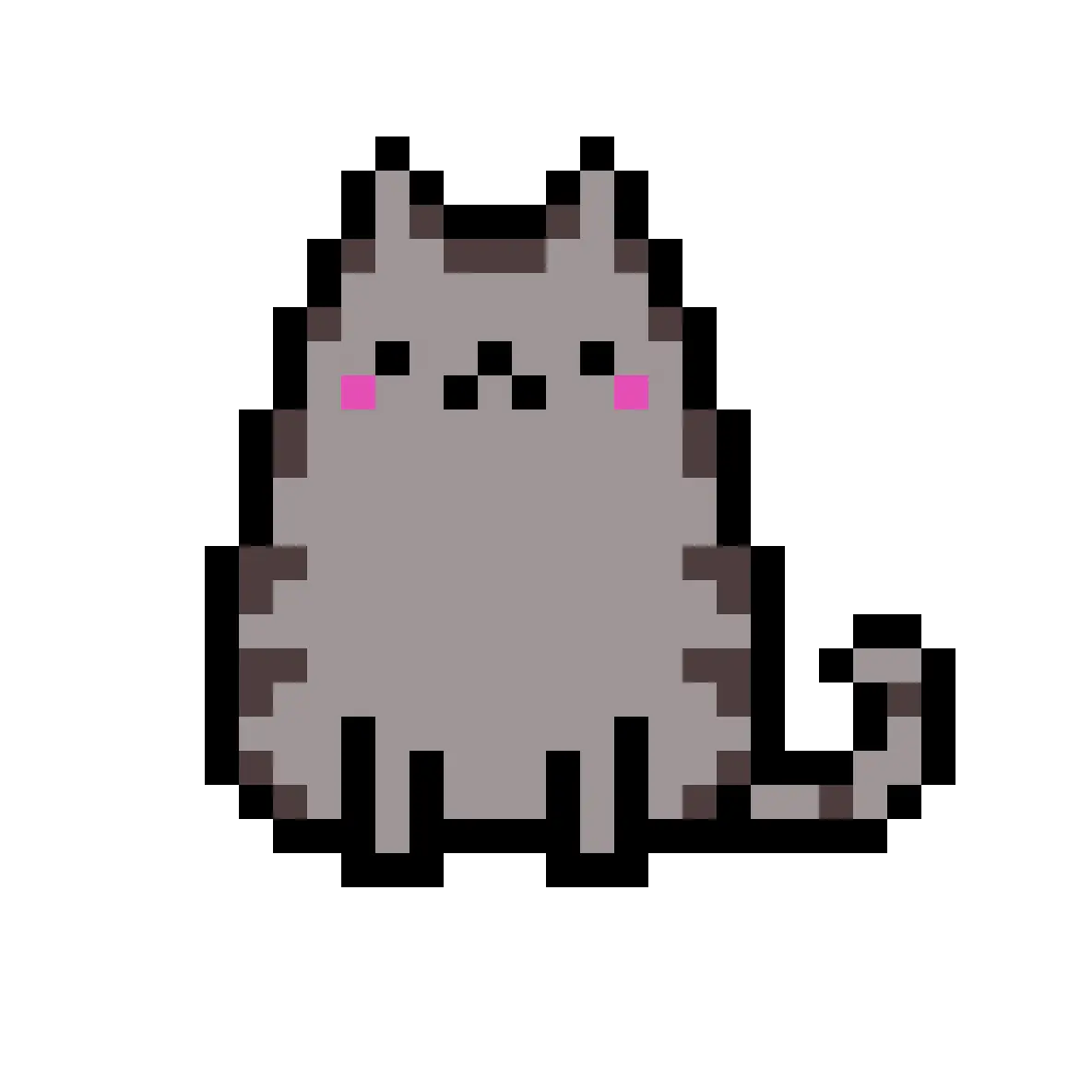  Download Pusheen Cat Pusheen Pixel Art Png Image With No Pusheen Pixel Art Pusheen Transparent Background