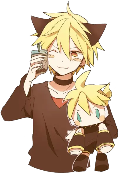  19 Banana Boy Ideas Vocaloid Hatsune Miku Kawaii Chibi Anime Boy Neko Png Len Kagamine Icon