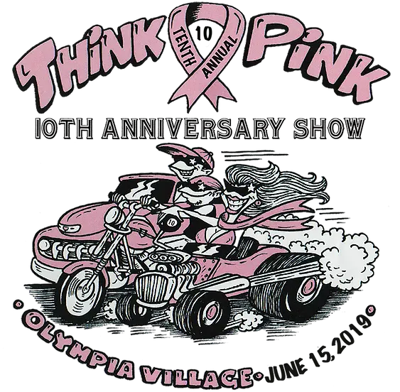  Think Pink 2019 Olympia Illustration Png Pink Car Png