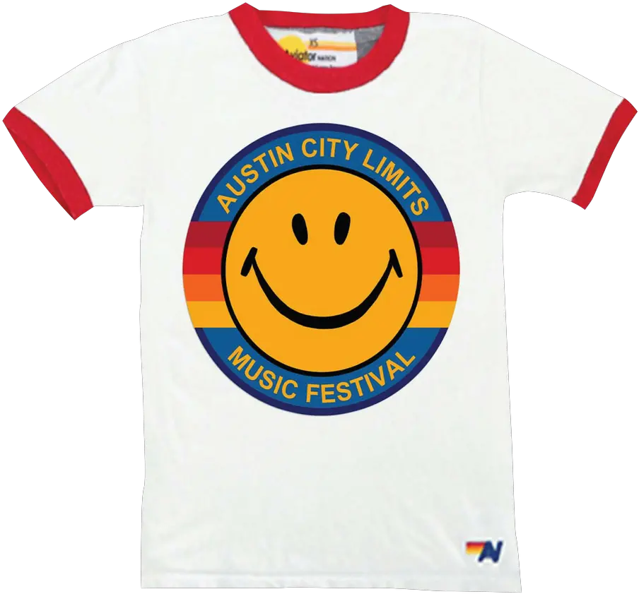  Aviator Ringer Lineup Tee Acl Music Festival Short Sleeve Png Kids Music Icon