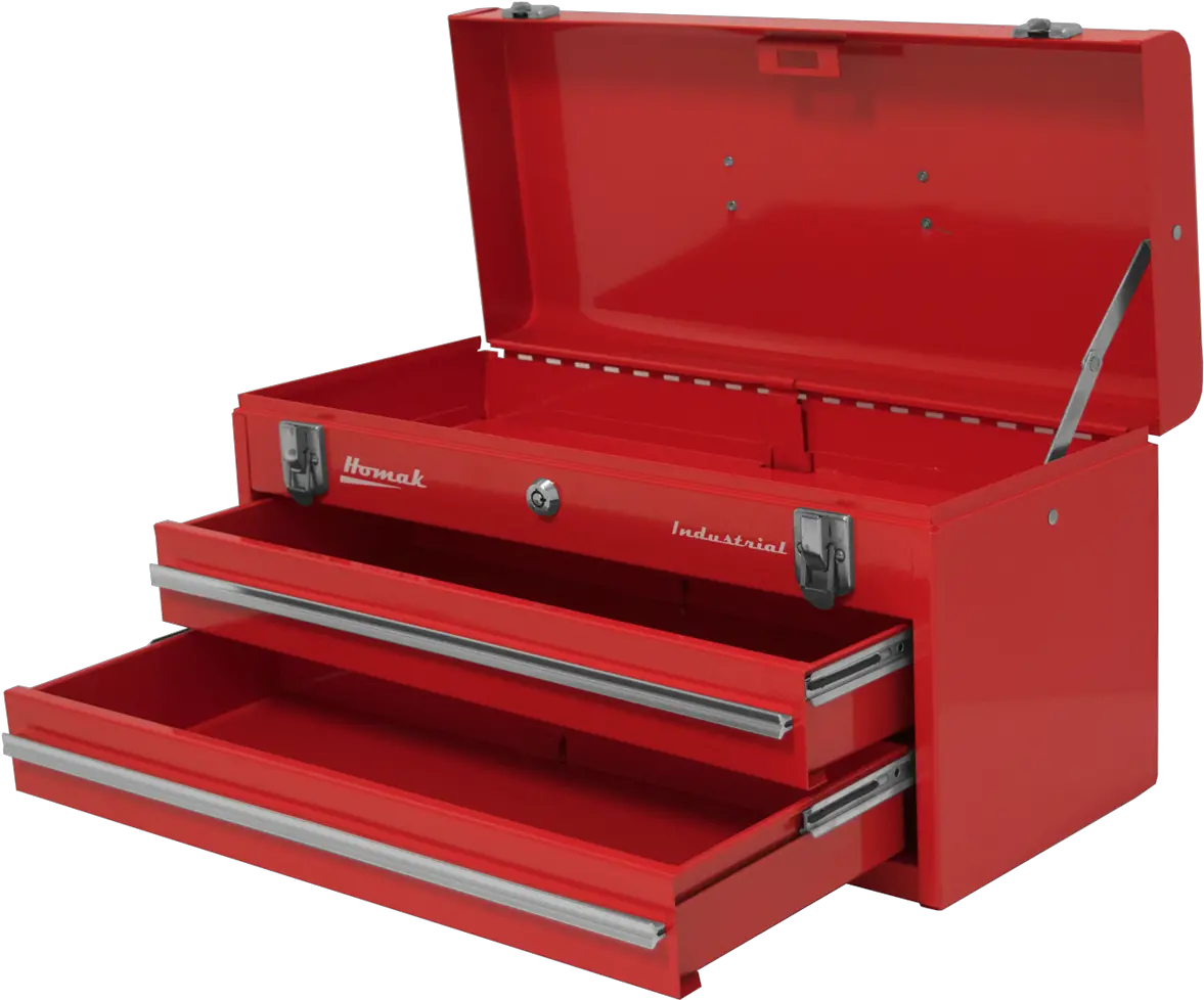  Homak 2 Drawer Friction Toolbox Png Open Tool Box Clipart Tool Box Png