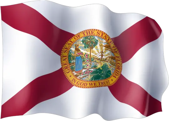  Waving Flag Of Florida State Seal Of Florida Png Waving Flag Png