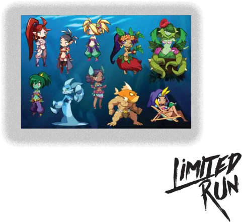  Shantae And The Seven Sirens Sticker Sheet Pax Exclusive Shantae Stickers Png Shantae Png