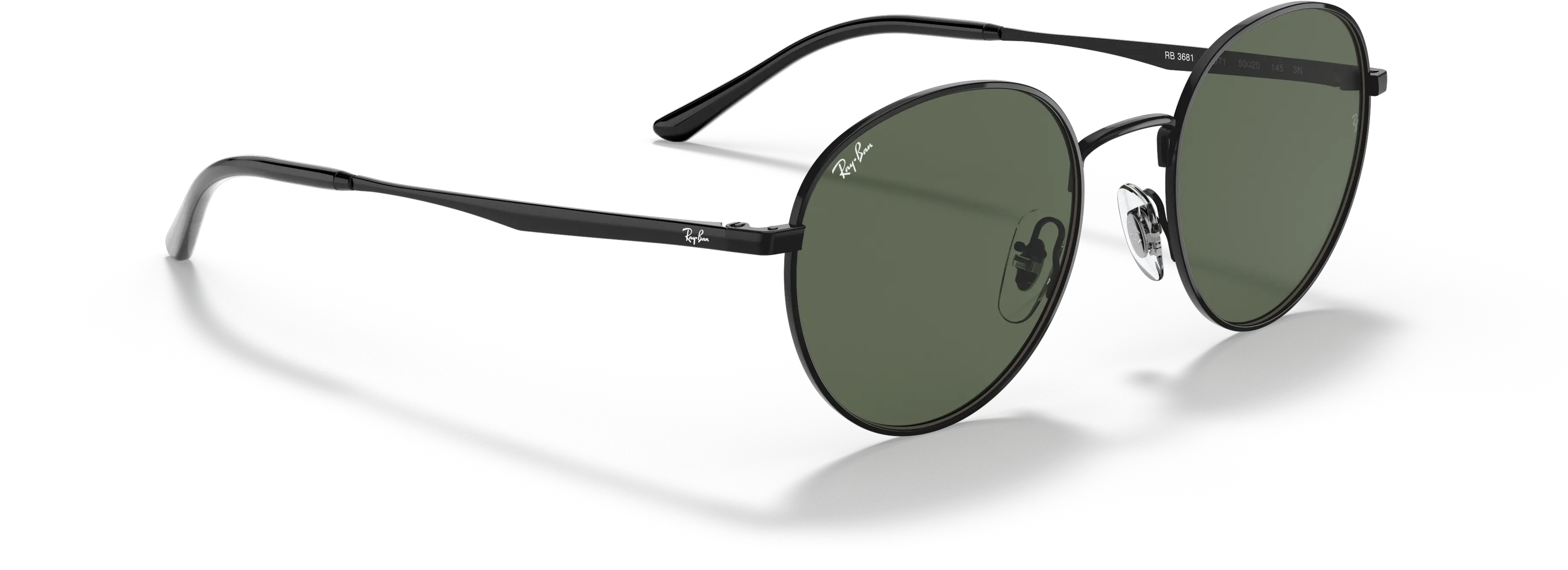  Ray Ban Rb3681 50 Green Classic G15 U0026 Black Sunglasses Png Ban Icon