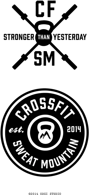  Crossfit Sweat Mountain T Shirt Logo Design Comps On Scad Png Gym Logo