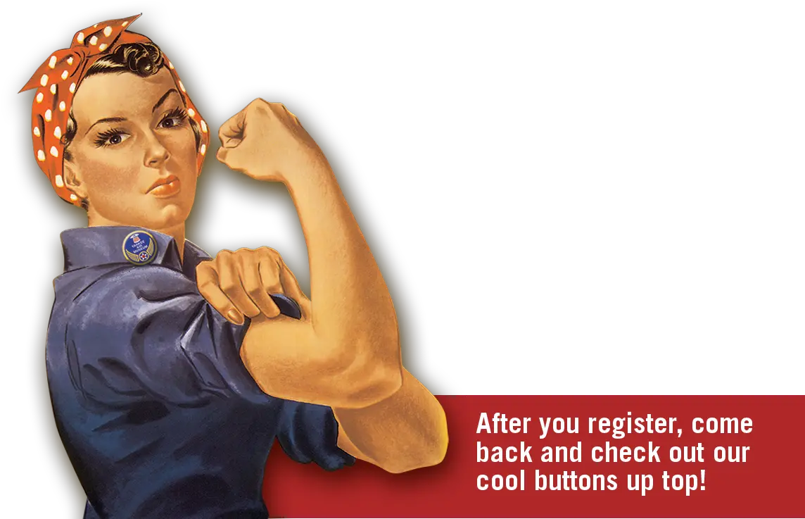  Riveter Kettlebell Transparent Png We Need You Girl Rosie The Riveter Png