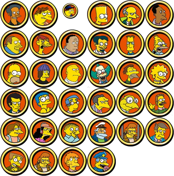  Pc Computer The Simpsons Hit U0026 Run Characters The Happy Png Run Icon Png