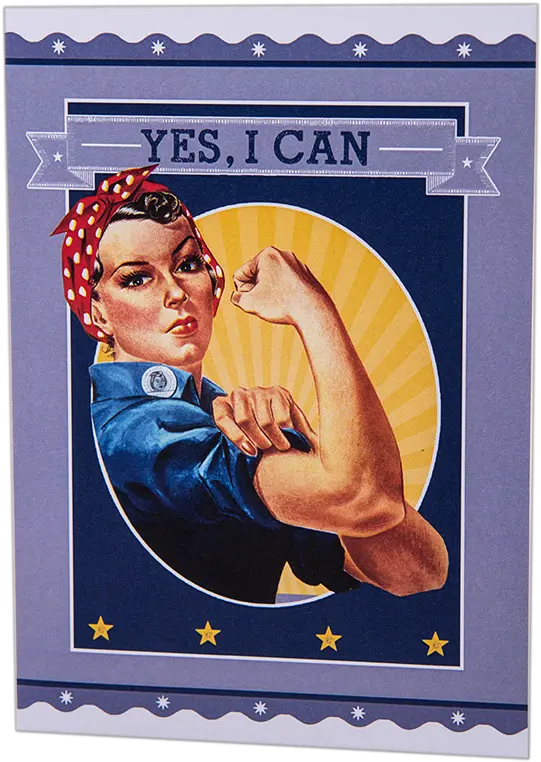  Rosie The Riveter Yes I Can Card We Can Do The Png Rosie The Riveter Png