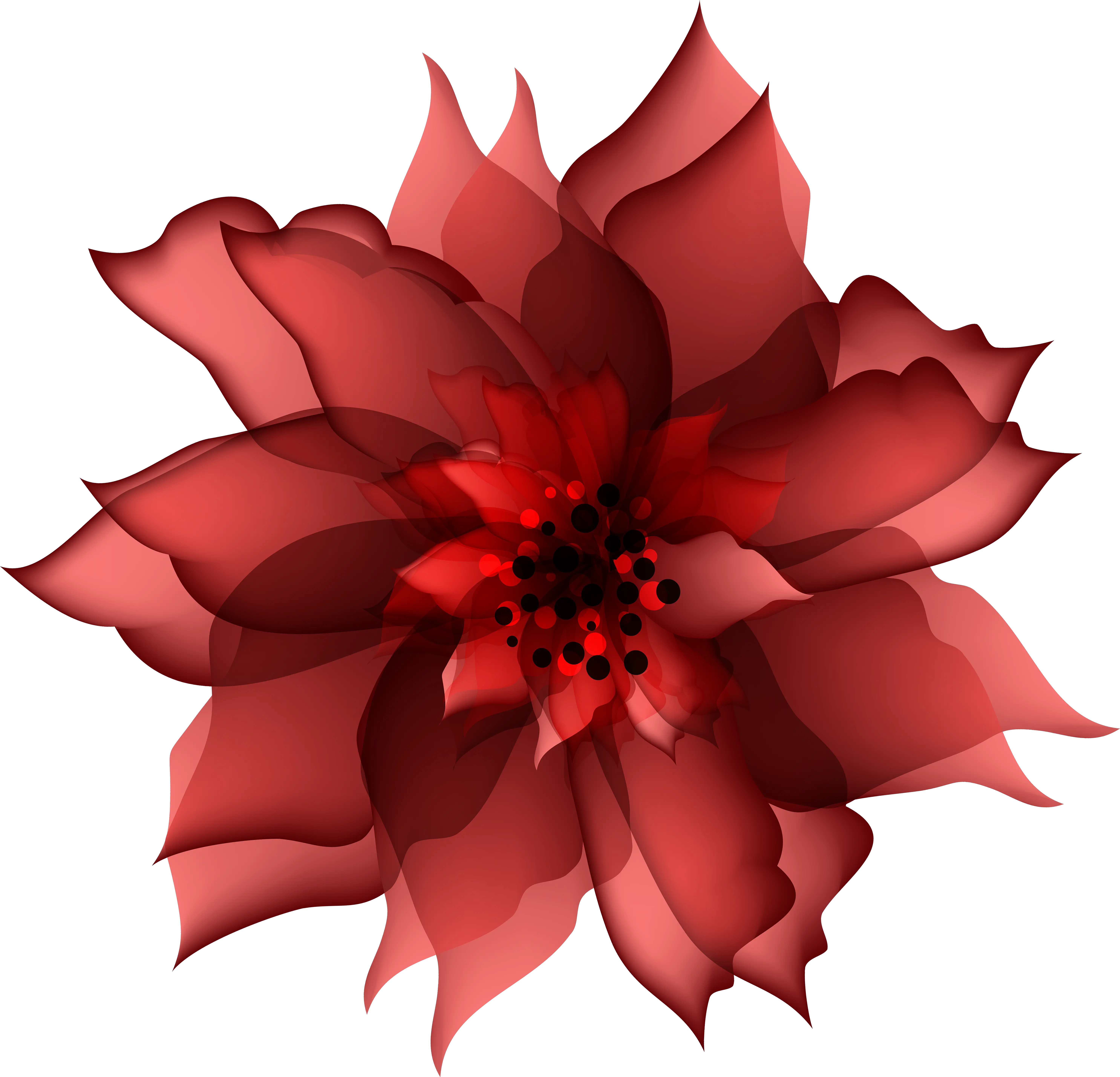  Red Flower Clip Art Decorative Flower Red Transparent Png Blue Flowers Png Transparent Flowers Clipart Png