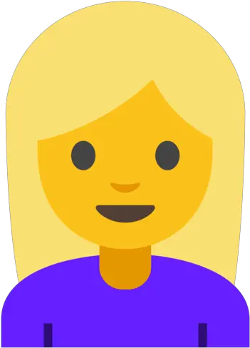  U200d Woman Blond Hair Emoji Woman Frowning Emoji Png Blond Hair Png