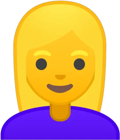  U200d Woman Blond Hair Emoji Blond Haar Emoji Png Blond Hair Png