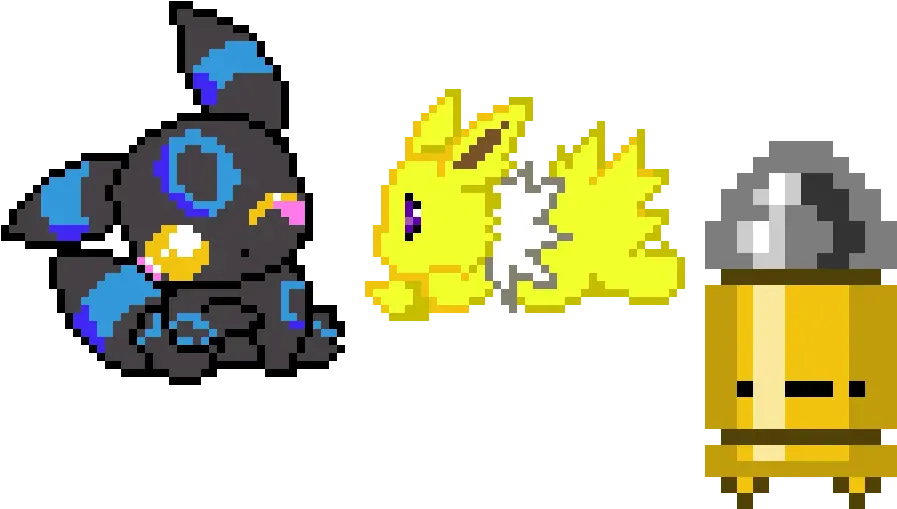  Fuse Bead Stuff Pixel Art Pokemon Umbreon Clipart Full Enter The Gungeon Bullets Png Umbreon Png