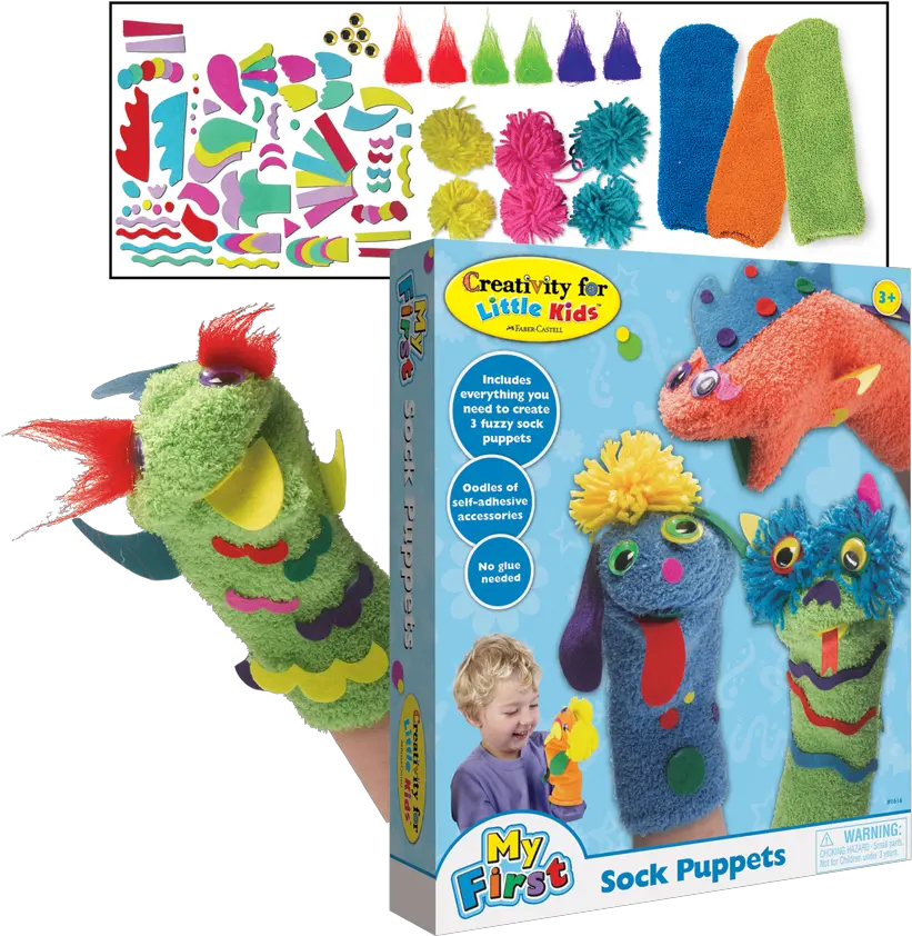  Creativity For Kids My First Sock Puppets Rex Art Supplies Creativity For Little Kids Sock Puppets Png Glue Stick Icon Kid