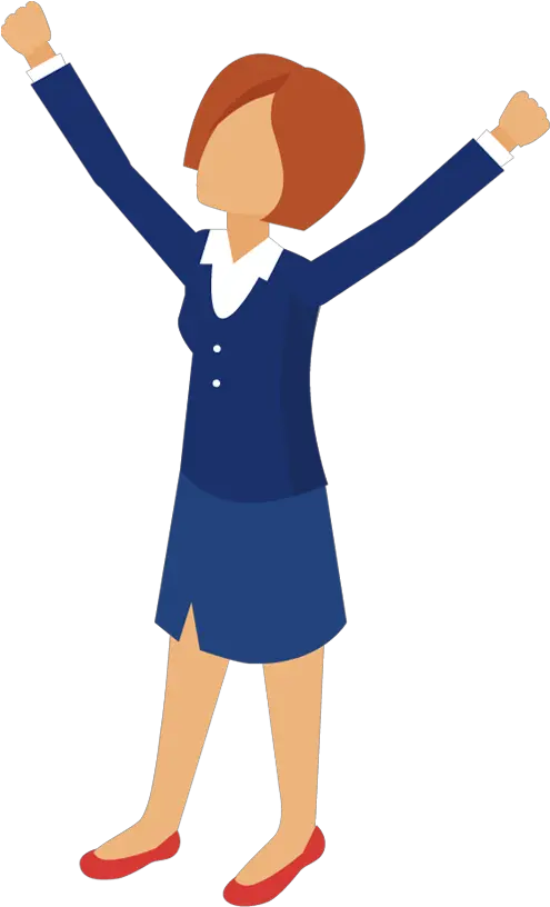  Cartoon Business Woman With Hands Up Free Stock Photos Transparent Cartoon Business Woman Png Hands Up Png