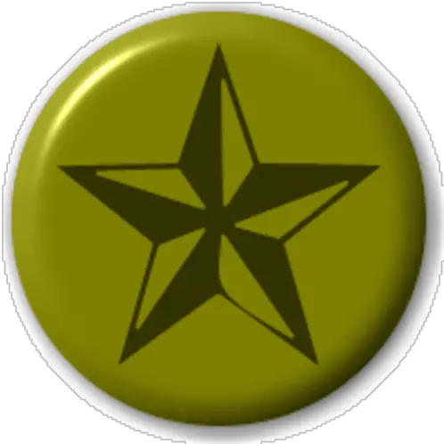  Small 25mm Lapel Pin Button Badge Novelty Brown And Green Nautical Star Nautical Star Tattoo Png Nautical Star Png