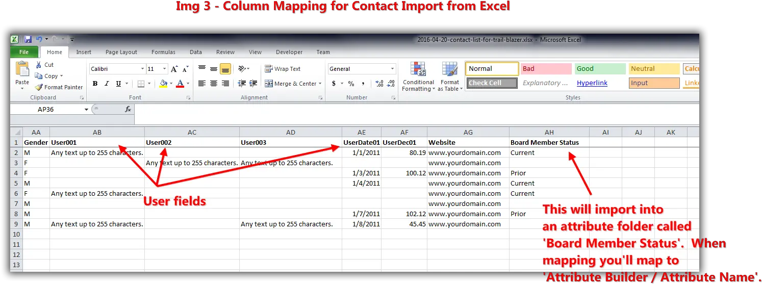  Trail Blazer Running An Import Of Contact Data From Excel Dot Png Excel Import Icon