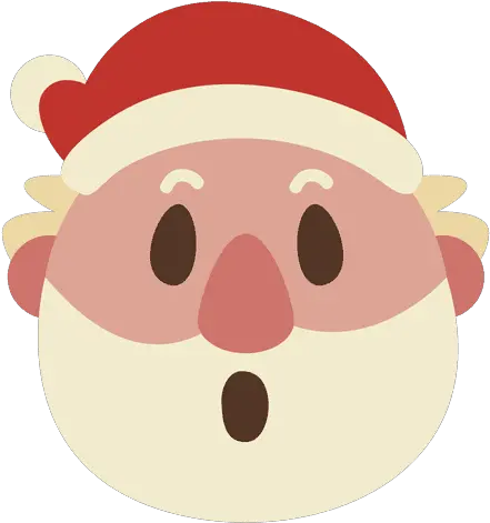  Surprise Santa Claus Face Emoticon 57 Transparent Png Annoyed Transparent Surprise Png