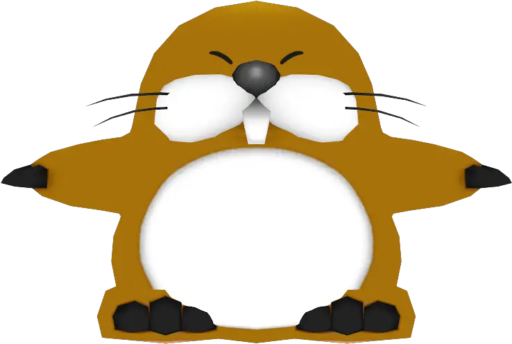  Wii Mario Party 9 Monty Mole The Models Resource Transparent Monty Mole Png Mole Png