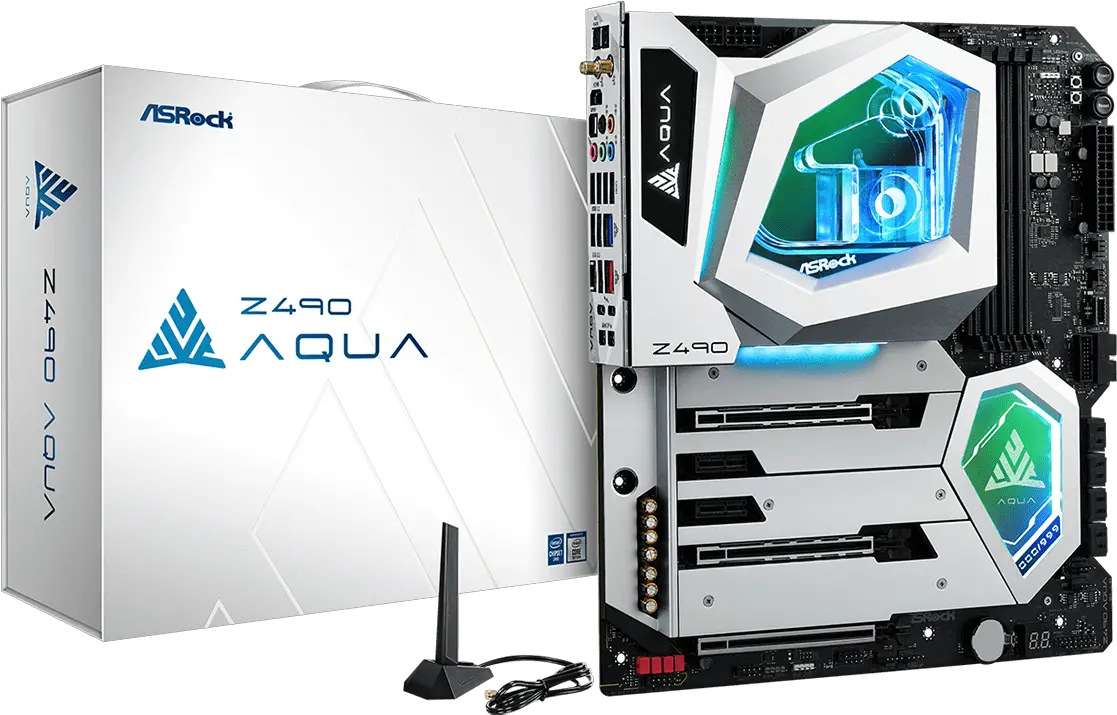  Check Out Asrocks 100 Z490 Aqua Z490 Aqua Motherboard Png News Icon Aqua