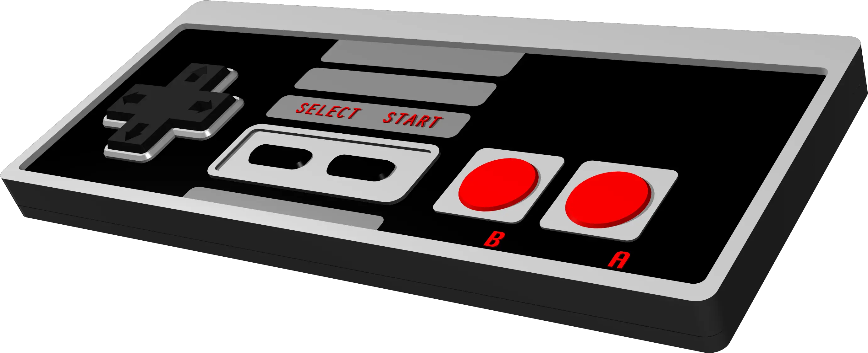  Nes X Snes Controllers Vector And 3d Render By Daniel Portable Png Nes Controller Icon