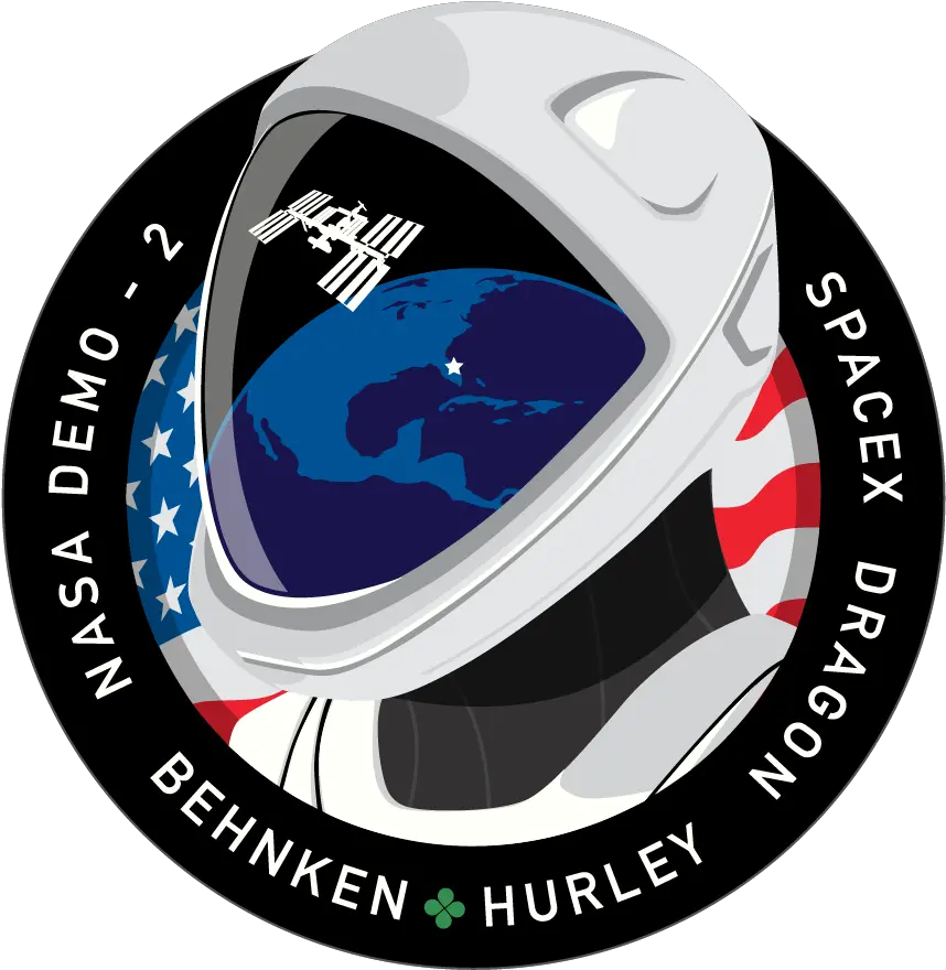  Andre Revin Andrerevin Twitter Spacex Demo 2 Mission Patch Png Pari Logos