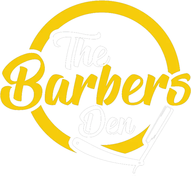  The Barbers Den Barbershop In Huntingdon Cambridgeshire Calligraphy Png Barber Shop Logo