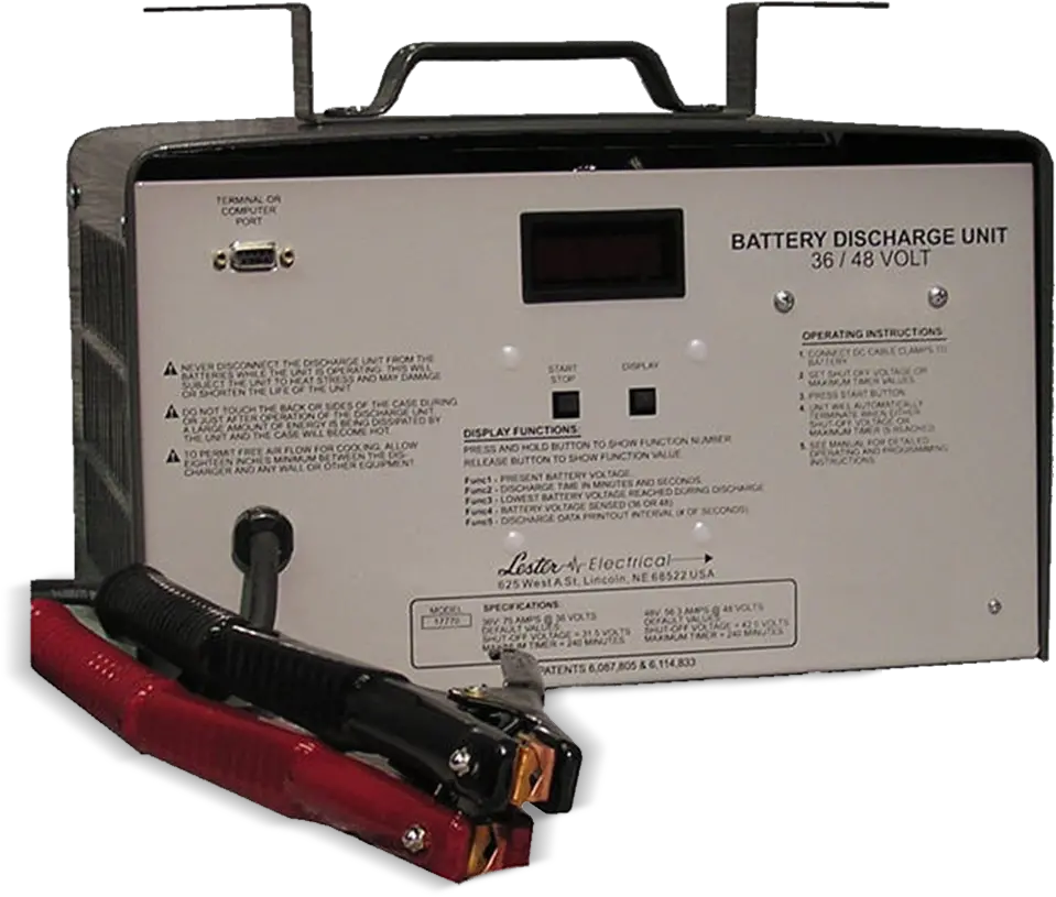  Battery Dischargertester Lester Electrical Battery Discharge Unit 36 48v Png Battery Discharge Icon