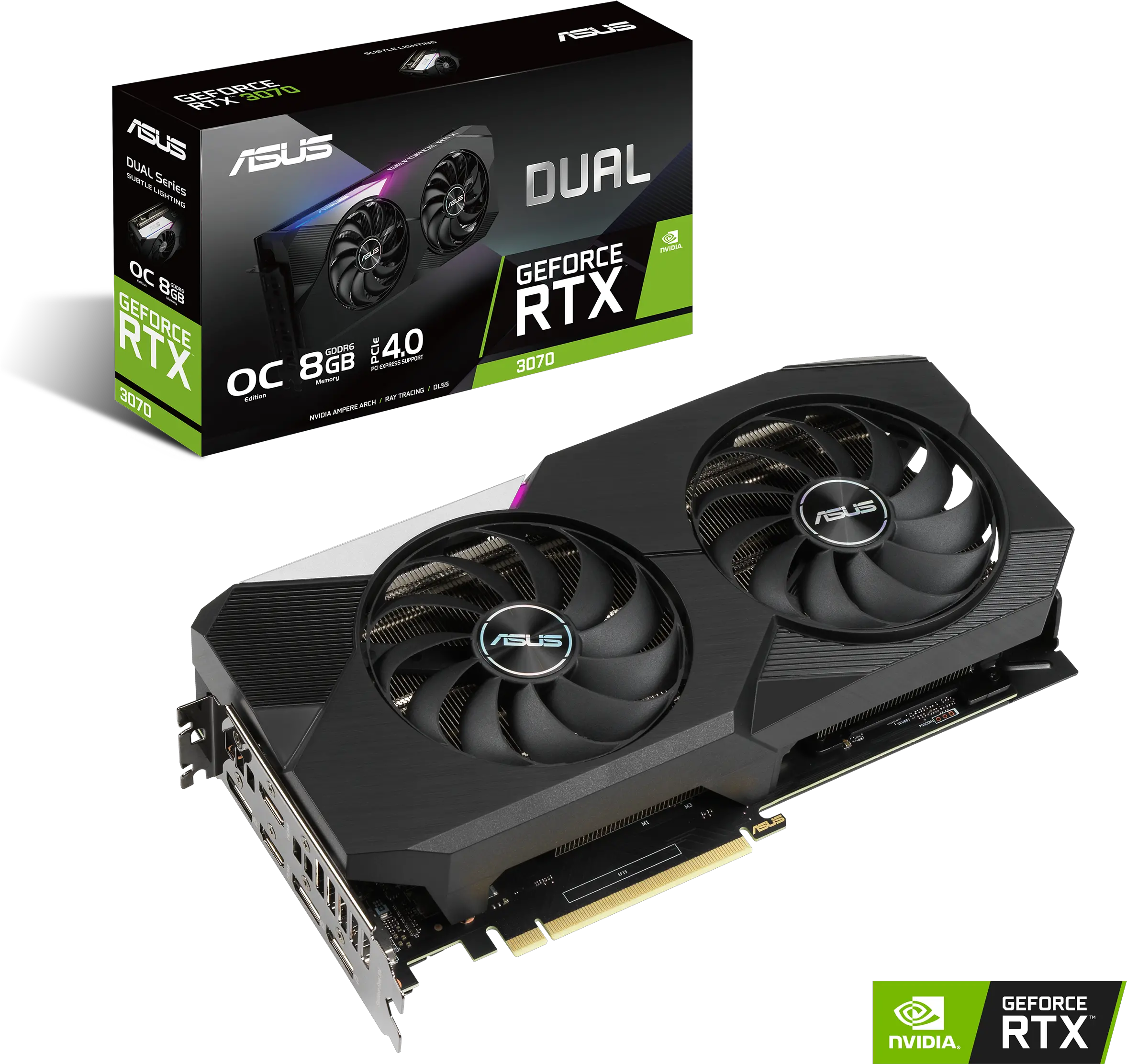  Dual Rtx3070o8ggraphics Cardsasus Global Asus Dual Rtx 3070 Png Du Speed Booster Icon