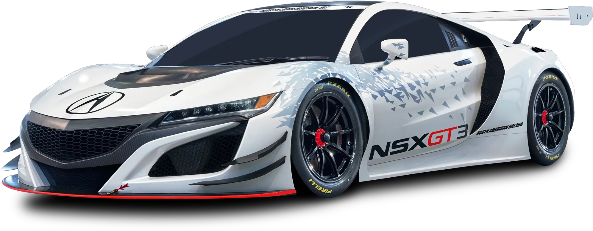  Acura Nsx Gt3 Racing White Car Png Acura Nsx Gt3 2016 Race Car Png