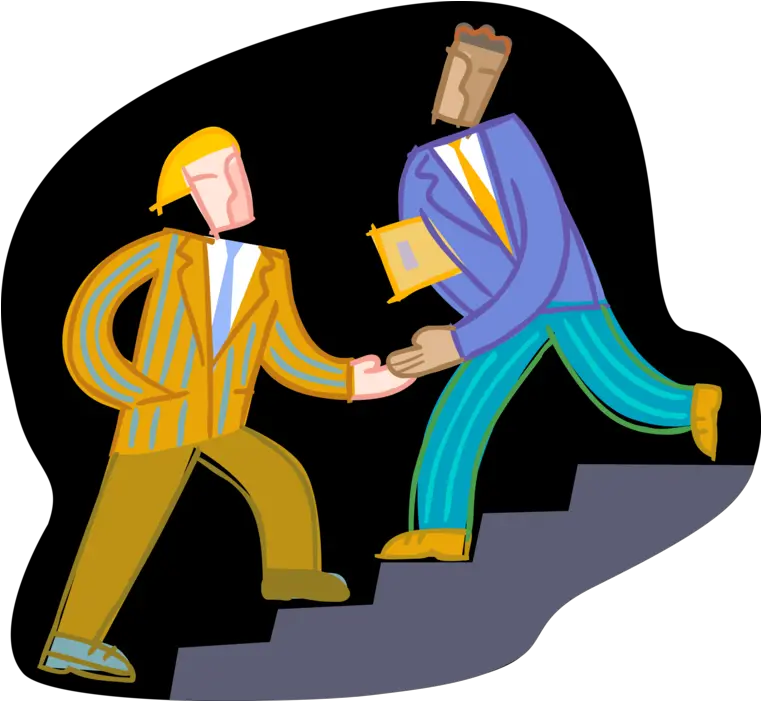  Colleagues Pass Vector Image Illustration Png Stairs Icon Vector