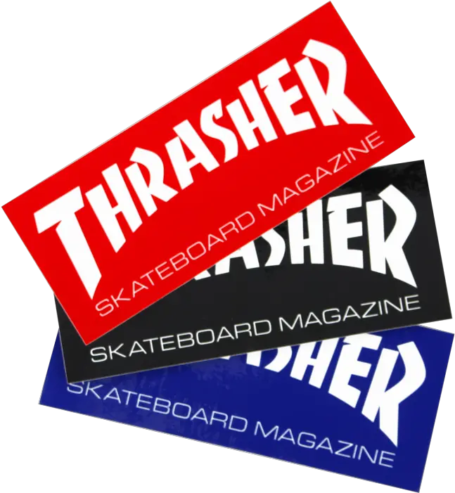  Thrasher Mag Logo Medium Decal Single Asstcolors Thrasher Magazine Png Thrasher Png