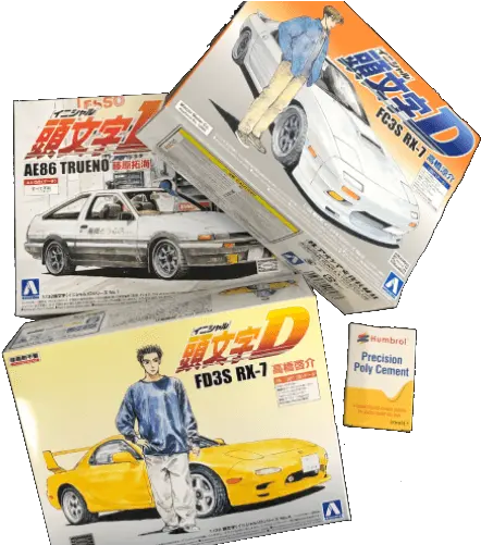  Brand New Rare Initial D 132 Scale Model Kits Available Plastic Model Png Initial D Png