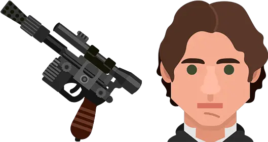  Star Wars Han Solo Blaster Cursor U2013 Custom Browser Ranged Weapon Png Han Solo Png