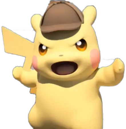  Detective Pikachu The Pok Mon Company Video Game Detective Pikachu Funny Faces Png Detective Pikachu Logo Png