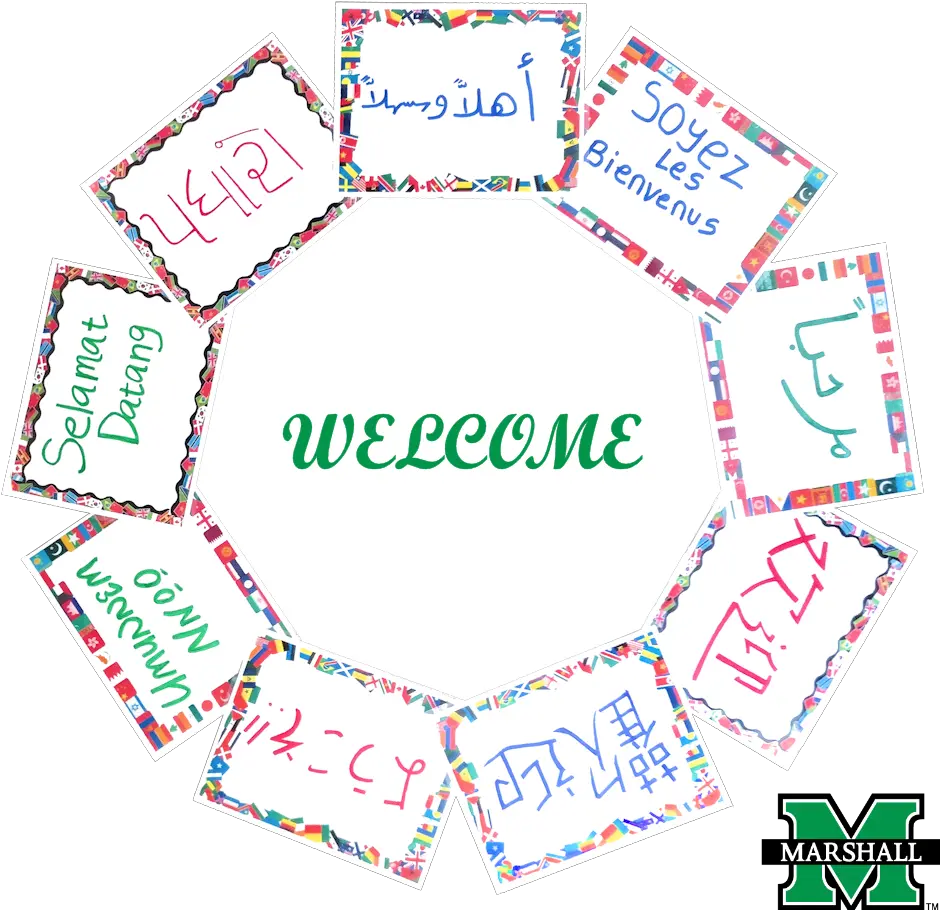  Welcome Sign Sample Office Of International Student Services Marshall University Png Welcome Sign Png